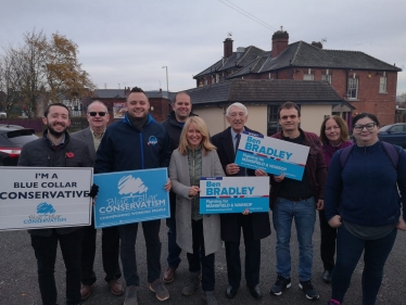 Conservative team campaigning